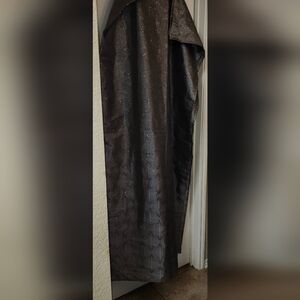 Bebe Dark Gray Geometric Sparkly Standard Shower Curtain